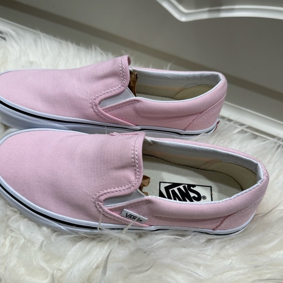 Light Pink Vans Slip Ons - Picture 1 of 9